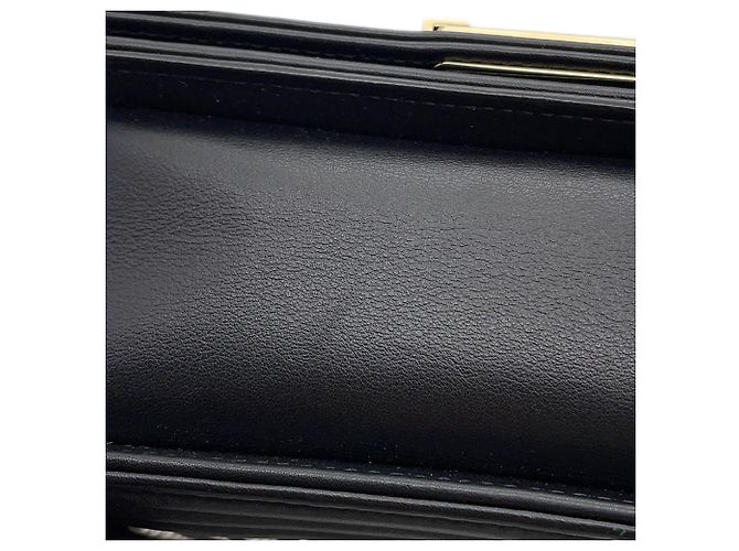 Borsa a tracolla Chanel Black Matelasse Nero - vista 8