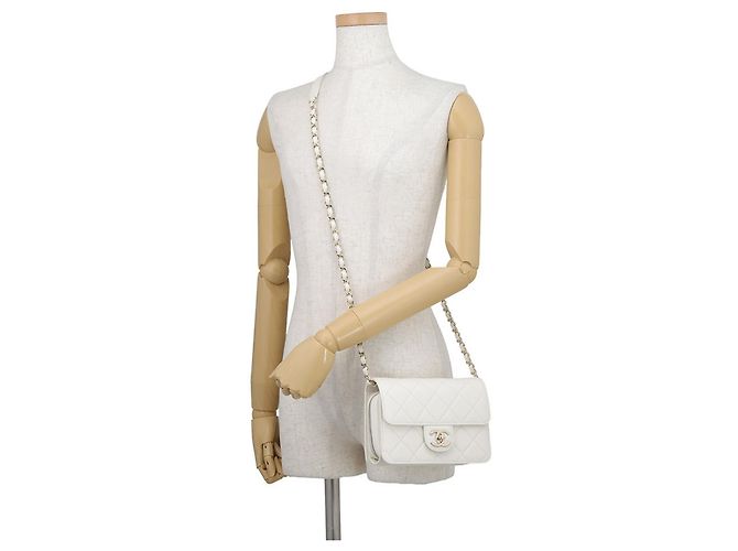 Borsa Chanel Matelassé White Bianco - vista 4