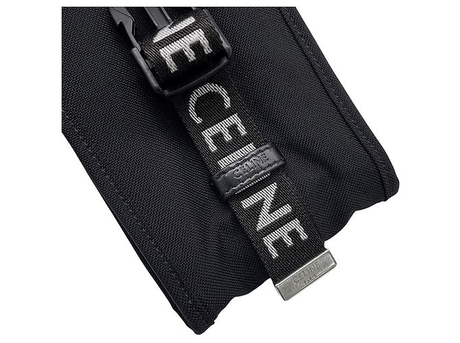Céline Celine Shoulder Pouch Schwarz Weiß - Ansicht 6
