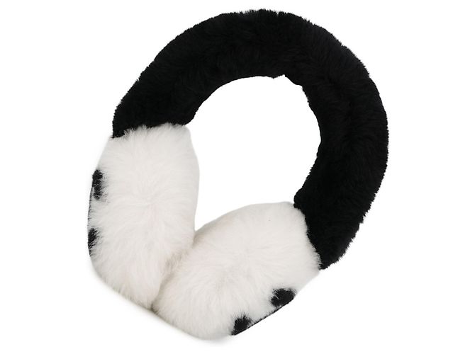 Scaldaorecchie Chanel della Collezione Neige Nero Bianco - vista 3