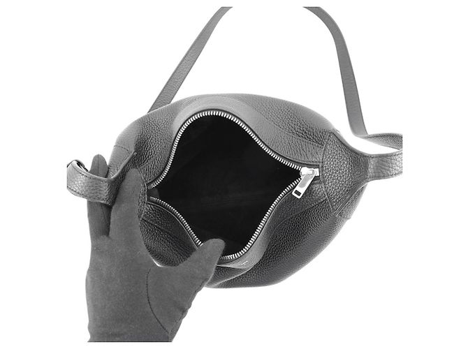 Céline Borsa a tracolla in pelle Celine Nero - vista 5