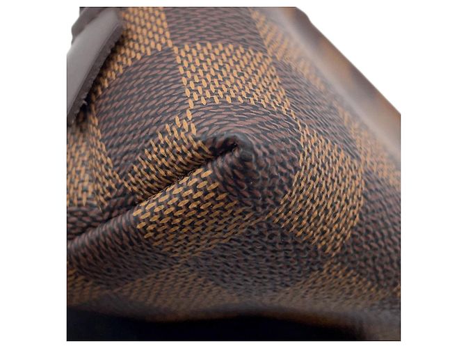 Louis Vuitton Damier Ebene Pochette Rosso - vista 5