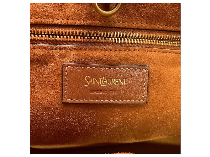 Borsa Tote Yves Saint Laurent Paris Marrone - vista 12