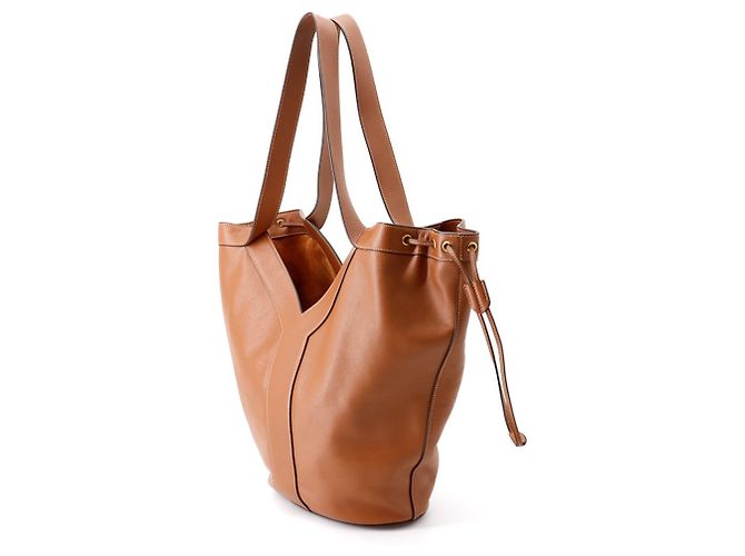 Borsa Tote Yves Saint Laurent Paris Marrone - vista 2