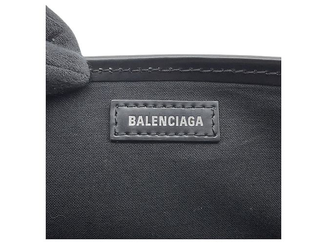 Borsa Cabas S Balenciaga Navy Nero - vista 15