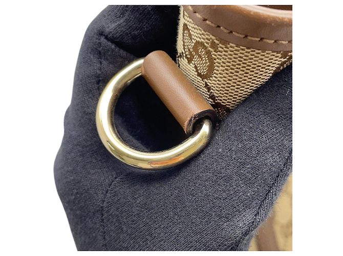 Gucci GG Canvas Leder Tote Bag Braun - Ansicht 13