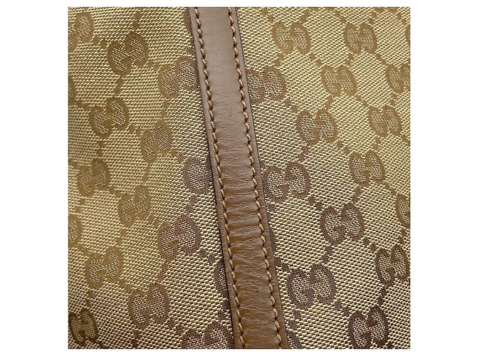 Gucci GG Canvas Leder Tote Bag Braun - Ansicht 8