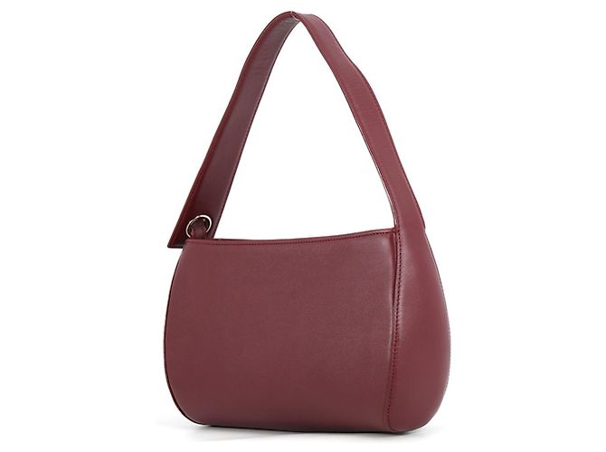 Borsa a tracolla Cartier Cabochon in pelle Bordò - vista 2