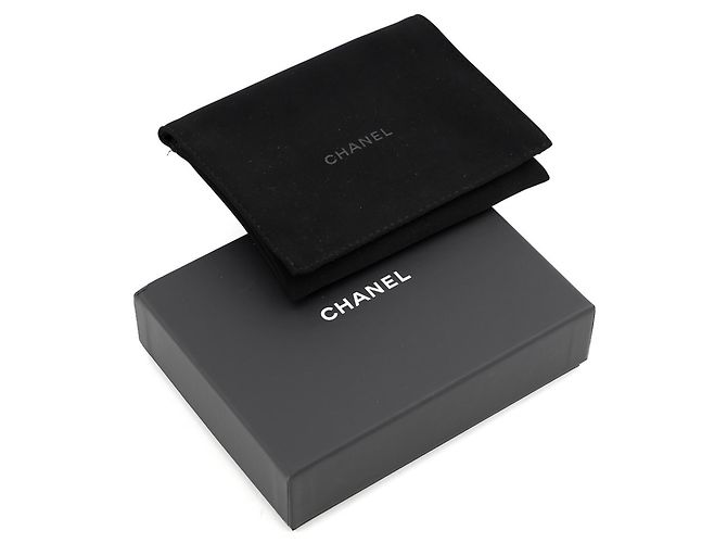 Tarjetero Chanel de piel de becerro granulada negra Negro - vista 9