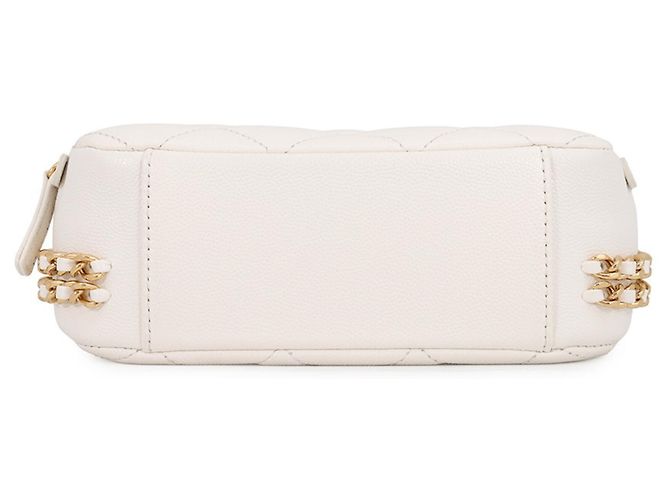 Borsa a tracolla Chanel Matelassé White Bianco - vista 3