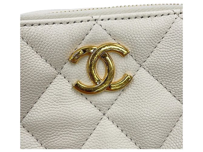 Borsa a tracolla Chanel Matelassé White Bianco - vista 8