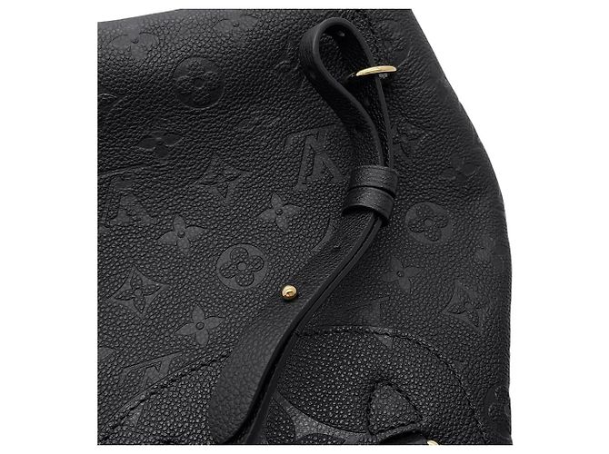 Louis Vuitton Black Monogram Empreinte Rucksack Schwarz - Ansicht 11
