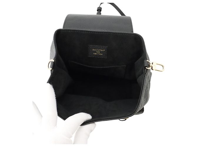 Louis Vuitton Black Monogram Empreinte Rucksack Schwarz - Ansicht 4