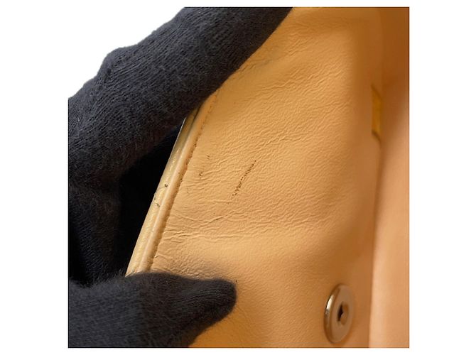 Chanel Matelassé Mini Flap Handbag Beige - view 10
