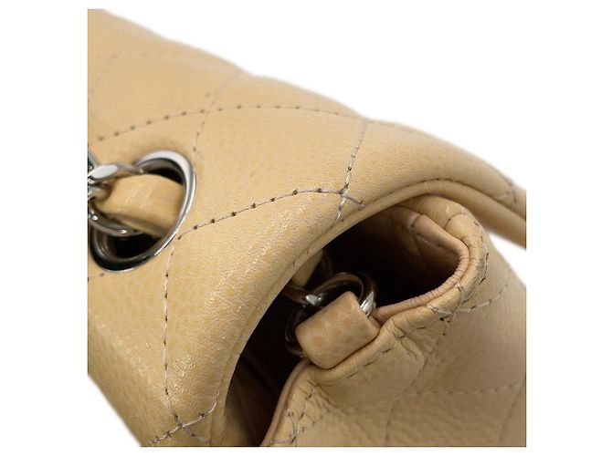 Chanel Matelassé Mini Flap Handbag Beige - view 11