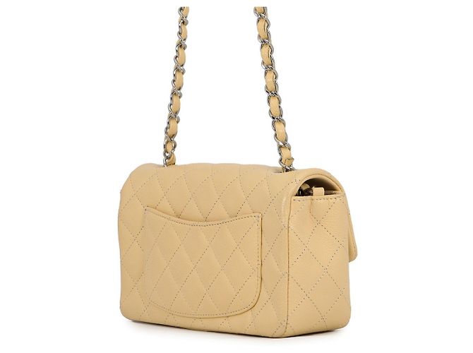 Chanel Matelassé Mini Flap Handbag Beige - view 2