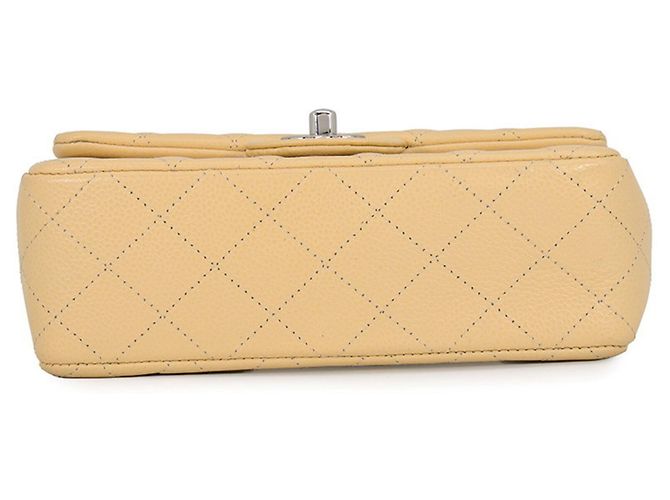 Chanel Matelassé Mini Flap Handbag Beige - view 3