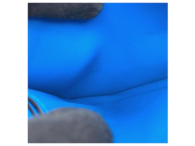 Hermès Tarjetero Hermes en piel Hydra azul - vista 5