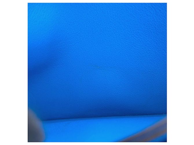 Hermès Tarjetero Hermes en piel Hydra azul - vista 6