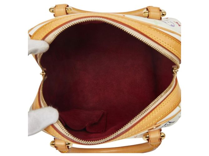 Borsa Louis Vuitton Monogram Multicolor Priscilla Bianco - vista 9
