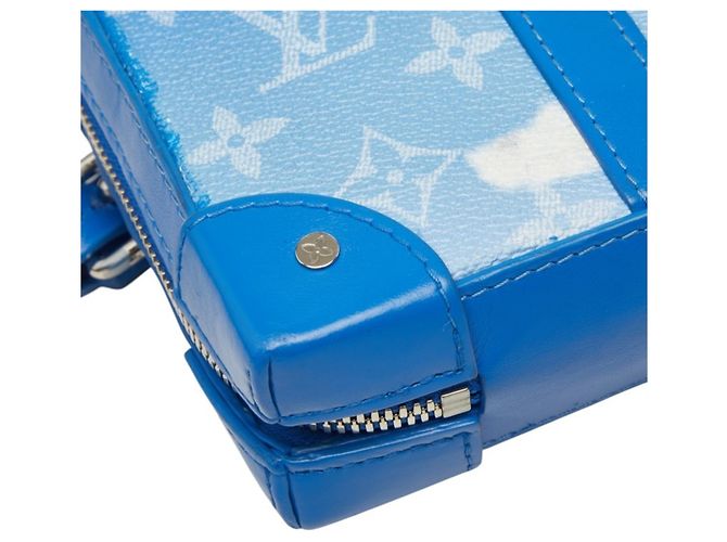 Borsa a tracolla Portafoglio Soft Trunk Louis Vuitton Monogram Clouds Blu - vista 7