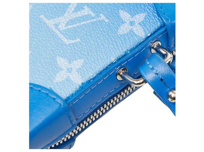 Borsa a tracolla Portafoglio Soft Trunk Louis Vuitton Monogram Clouds Blu - vista 9
