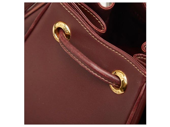 Borsa a tracolla Cartier Must Line Bordò - vista 9
