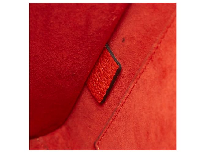 Céline Borsa a mano Celine Luggage Nano Shopper Rosso - vista 10