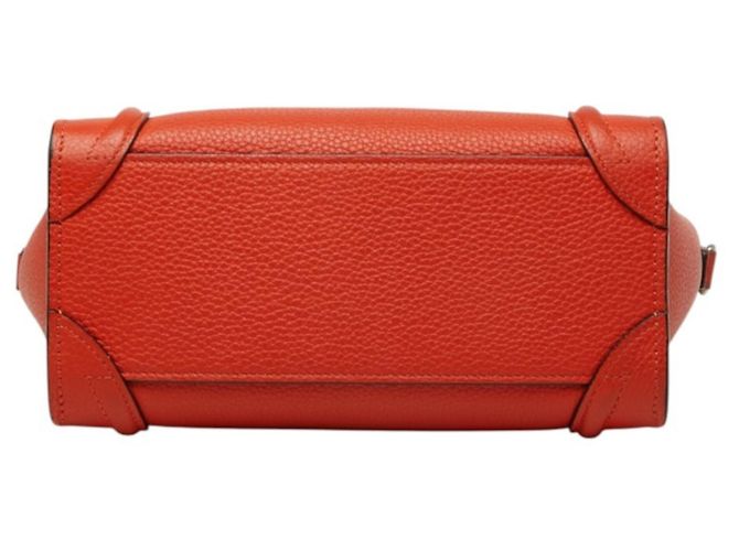 Céline Borsa a mano Celine Luggage Nano Shopper Rosso - vista 3