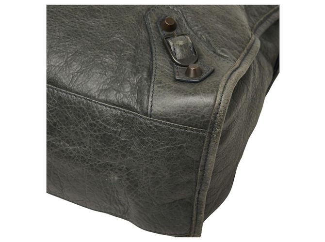 Borsa Balenciaga The City Verde - vista 4
