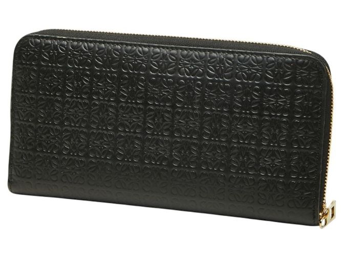 Cartera larga con cremallera Loewe Repeat Anagram Round Negro - vista 2