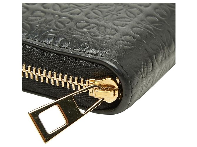 Cartera larga con cremallera Loewe Repeat Anagram Round Negro - vista 5