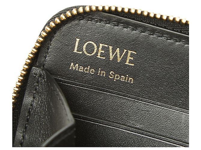 Cartera larga con cremallera Loewe Repeat Anagram Round Negro - vista 7