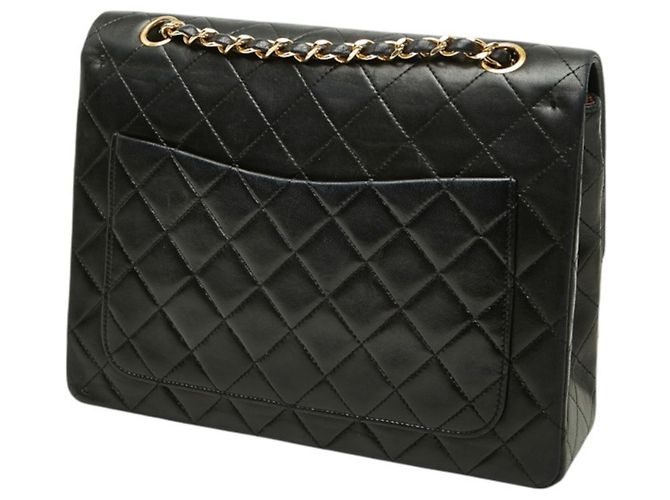 Borsa a tracolla Chanel Matelassé Coco Mark Double Flap con catena Nero - vista 2