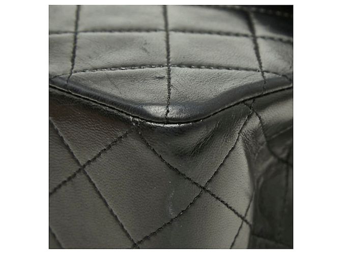 Borsa a tracolla Chanel Matelassé Coco Mark Double Flap con catena Nero - vista 4
