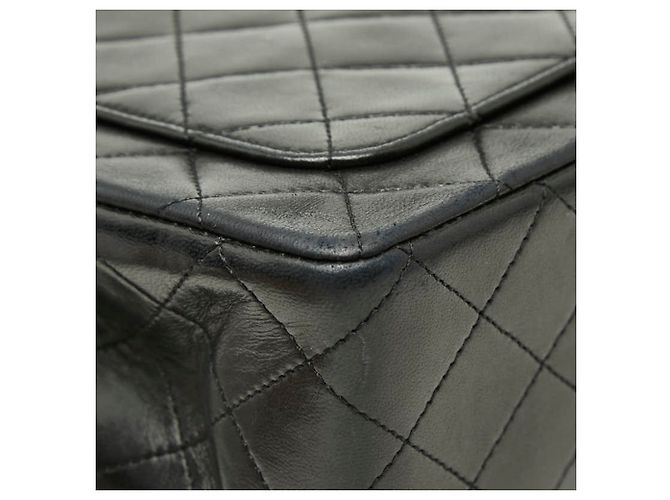 Borsa a tracolla Chanel Matelassé Coco Mark Double Flap con catena Nero - vista 7