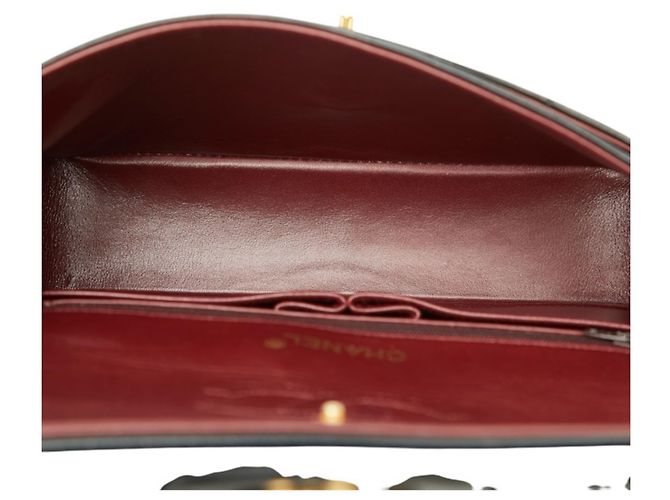 Borsa a tracolla Chanel Matelassé Coco Mark Double Flap con catena Nero - vista 8