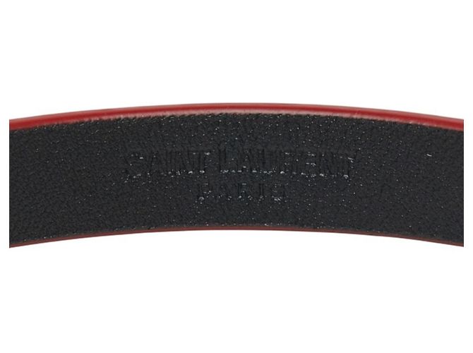 Bracciale Saint Laurent Cassandra Opium YSL Logo Rosso D'oro - vista 5