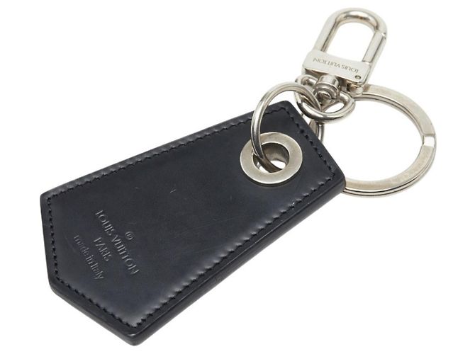 Louis Vuitton Damier Graphite Keychain Enchappé Keyring Black Silvery - view 2