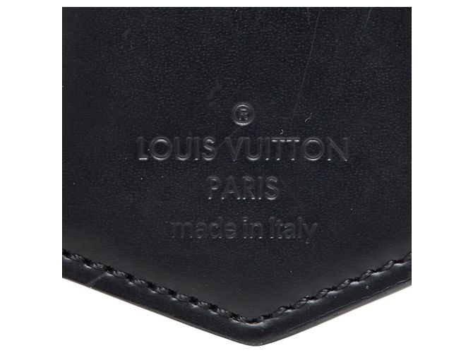 Louis Vuitton Damier Graphite Keychain Enchappé Keyring Black Silvery - view 4