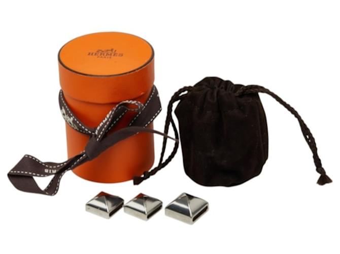 Hermès Hermes Medor Schalring Stud-Motiv Silber - Ansicht 5