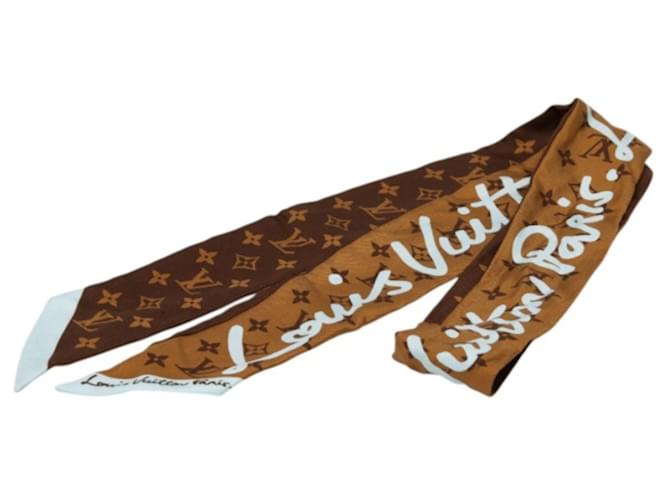 Bandeau BB Louis Vuitton LV Script Monogram Castaño Beige - vista 2