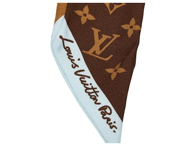 Bandeau BB Louis Vuitton LV Script Monogram Castaño Beige - vista 3
