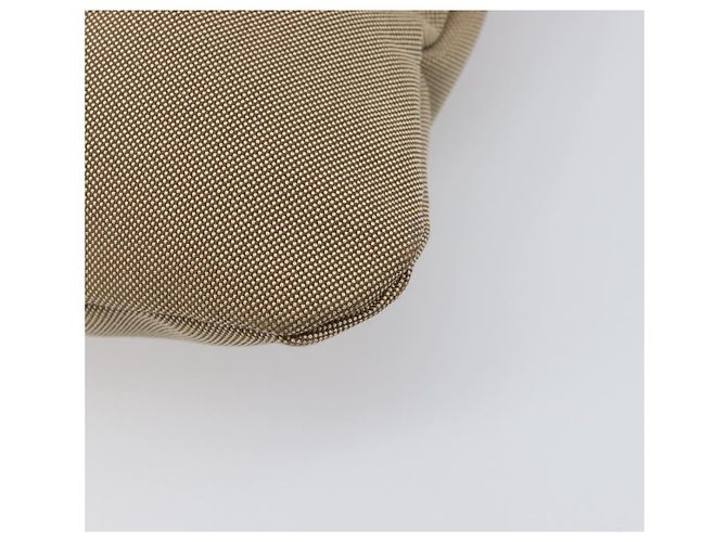 Borsa a tracolla PRADA in jacquard Canvas Silver Beige Auth fm5453 Argento - vista 12