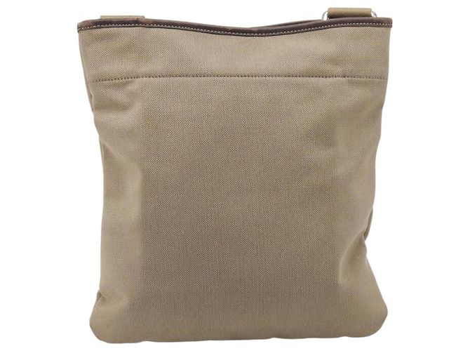 Borsa a tracolla PRADA in jacquard Canvas Silver Beige Auth fm5453 Argento - vista 3