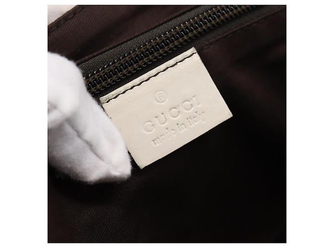 Borsa a tracolla GUCCI GG Canvas Beige Silver 145858 Auth ka5859 Argento - vista 15