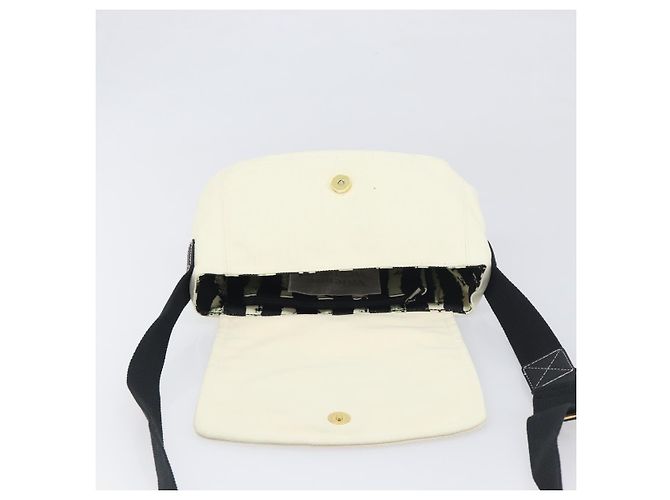 Borsa a tracolla Vivienne Westwood Canvas Beige Gold Auth 199206V D'oro - vista 16