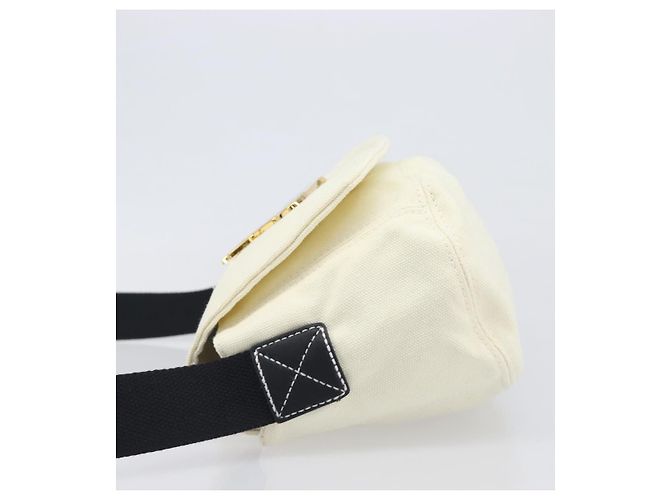 Borsa a tracolla Vivienne Westwood Canvas Beige Gold Auth 199206V D'oro - vista 5