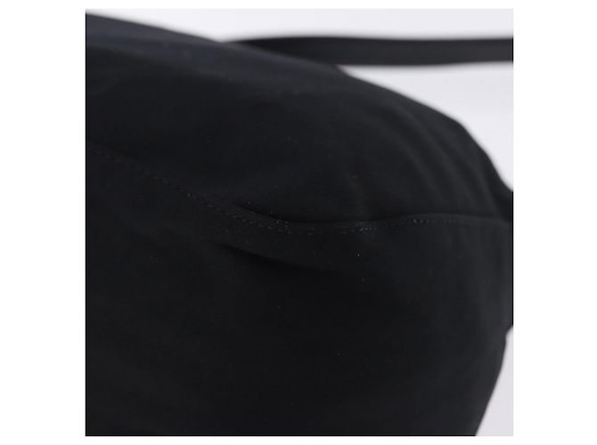 Borsa a tracolla FENDI Mamma Baguette in jersey di cotone nero e argento Auth yk20801V - vista 13