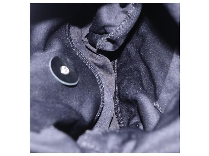 Borsa a tracolla FENDI Mamma Baguette in jersey di cotone nero e argento Auth yk20801V - vista 19